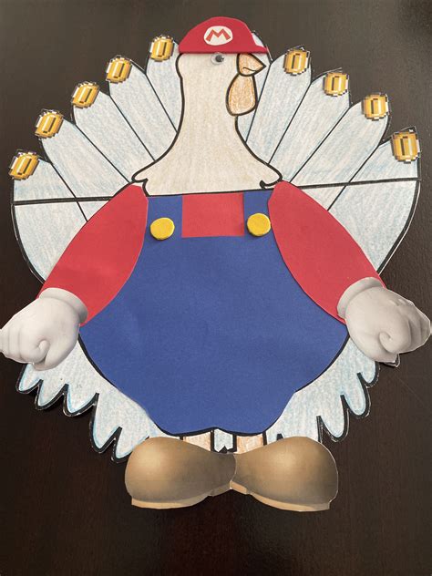 Then, I cut the robe out. . Mario turkey disguise